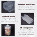 20PCS Transparent Biscuit Gift Box with Handle for Christmas Party Favors Use