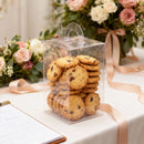 20PCS Transparent Biscuit Gift Box with Handle for Christmas Party Favors Use