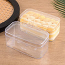 20pcs Transparent Biscuit Box Plastic Cake Box Pastry Dessert Storage Container - 5.5x9.5cm