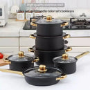 Stainless Steel 12 Piece Cookware Set Heat Resistant For Home Kitchen Cooking