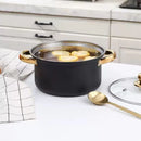 Stainless Steel 12 Piece Cookware Set Heat Resistant For Home Kitchen Cooking