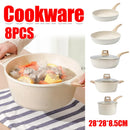 8pcs Cookware Set Cooking Set Non Stick for for Home Kitchen Restaurant Daily