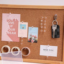 200pcs Office Bulletin Cork Board Accessories Staples Clip Pegs Push Pins