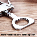 Wine Corkscrew Bottle Opener Winged Lever Zinc Alloy Crown Cap Lifter Silver