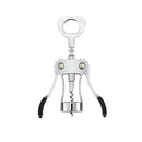 Wine Corkscrew Bottle Opener Winged Lever Zinc Alloy Crown Cap Lifter Silver