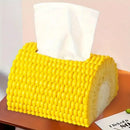 Corn Shape Tissue Box Paper Dispenser Decorative Napkin Holder for Home Office