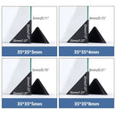 200pcs Glass Corner Protector Plastic Tile Sleeve for Acrylic Anti Collision Use - 35x35x5mm
