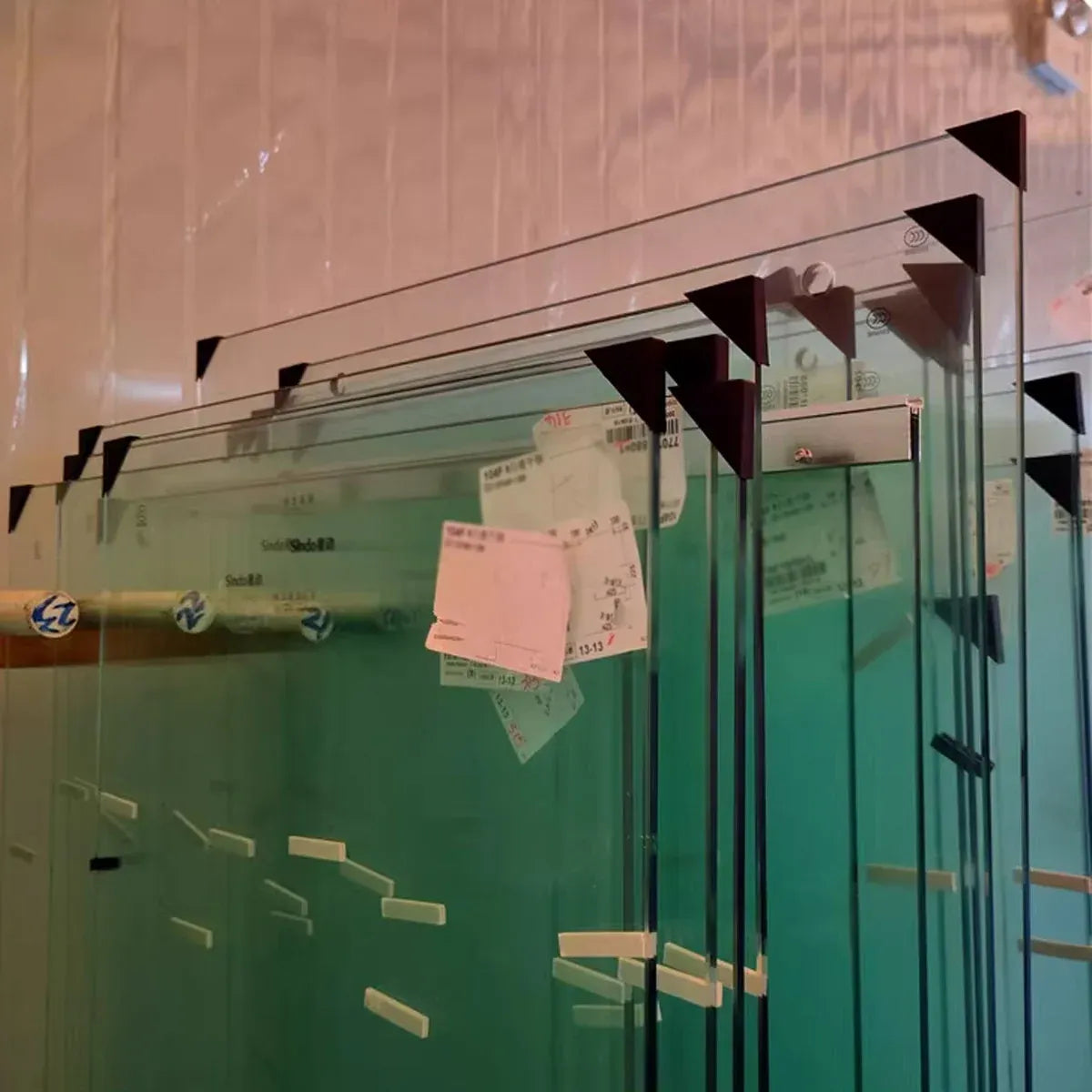 200pcs Glass Corner Protector Plastic Tile Sleeve for Acrylic Anti Collision Use - 35x35x5mm