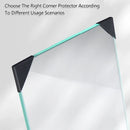 200pcs Glass Corner Protector Plastic Tile Sleeve for Acrylic Anti Collision Use - 35x35x4mm