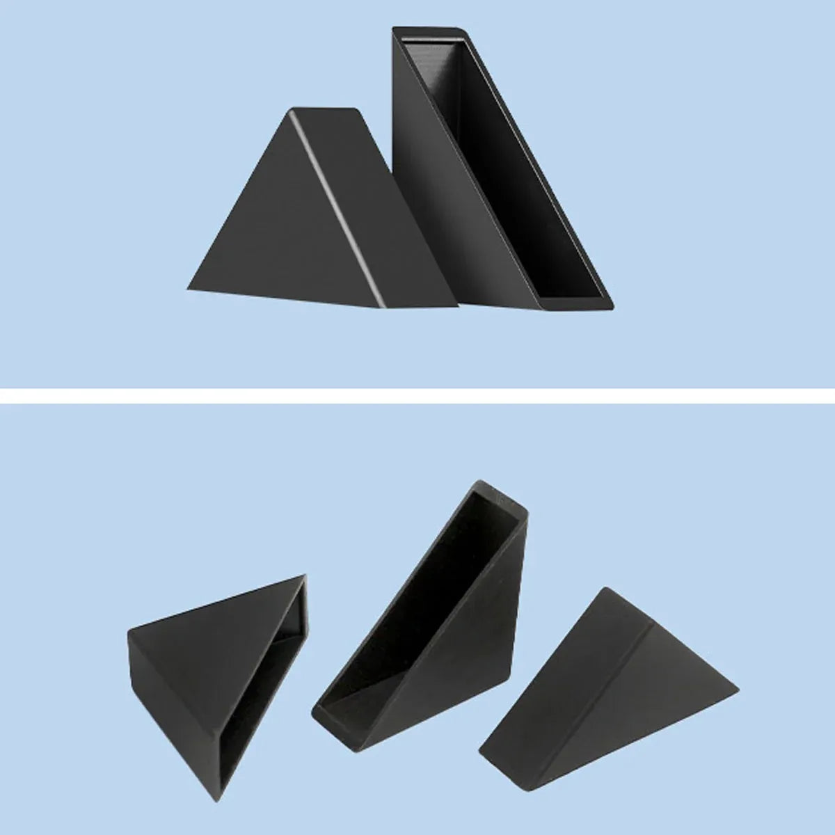 200pcs Glass Corner Protector Plastic Tile Sleeve for Acrylic Anti Collision Use - 35x35x4mm
