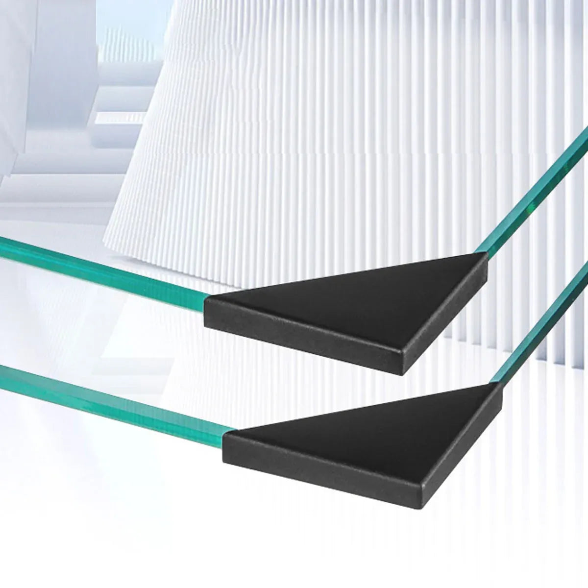 200pcs Glass Corner Protector Plastic Tile Sleeve for Acrylic Anti Collision Use - 35x35x4mm