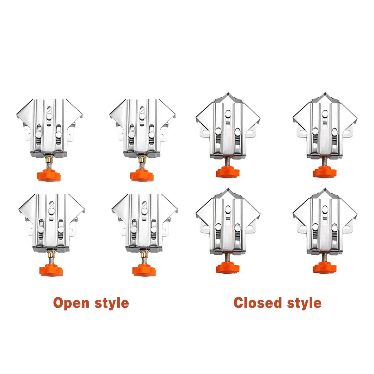 Angle Clamp Set 4pcs 90-Degree Adjustable L Shape Corner Woodworking Position - Closed style