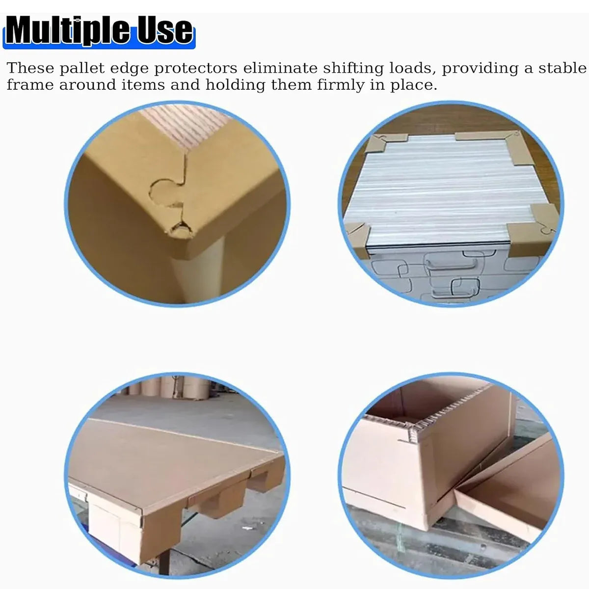 100pcs Kraft Paper Cardboard Corner Protector 90 Degree Angle Guard for Packing - 30x30x3mm