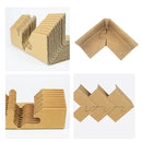 100pcs Kraft Paper Cardboard Corner Protector 90 Degree Angle Guard for Packing - 30x30x3mm