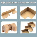 100pcs Kraft Paper Cardboard Corner Protector 90 Degree Angle Guard for Packing - 50x50x4mm