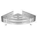 Wall Mounted Bathroom Shelf Triangle Corner Shower Storage Rack for Toiletries - Single layer