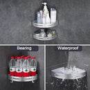 Wall Mounted Bathroom Shelf Triangle Corner Shower Storage Rack for Toiletries - Single layer