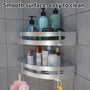 Wall Mounted Bathroom Shelf Triangle Corner Shower Storage Rack for Toiletries - Single layer