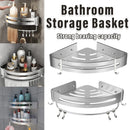 Wall Mounted Bathroom Shelf Triangle Corner Shower Storage Rack for Toiletries - Single layer