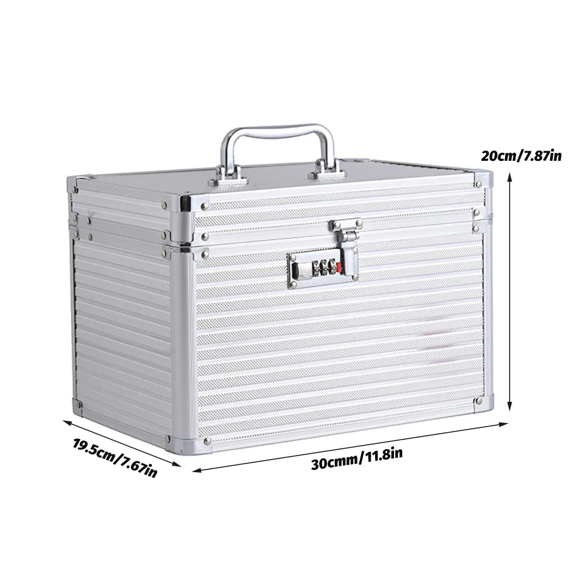 Aluminium Alloy Cosmetic Case Portable Handheld Storage Box Multifunctional