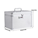 Aluminium Alloy Cosmetic Case Portable Handheld Storage Box Multifunctional