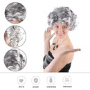 Grandmother Wig Grey Silver Curls Grandma Granny Old Lady Woman Costume Party