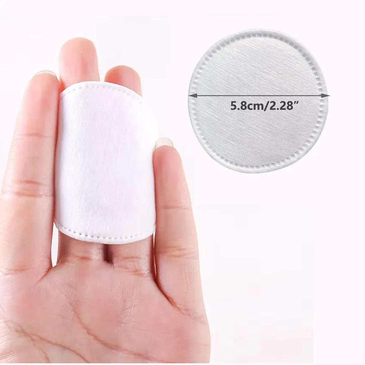 300pcs Round Makeup Remover Cotton Pads Soft Reusable Facial Cleansing Wipes