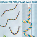 U Shaped Parrot Cotton Rope Climbing Toy Perch Stand for Bird Cage - 100cm