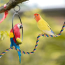 U Shaped Parrot Cotton Rope Climbing Toy Perch Stand for Bird Cage - 60cm