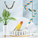 U Shaped Parrot Cotton Rope Climbing Toy Perch Stand for Bird Cage - 60cm