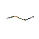 U Shaped Parrot Cotton Rope Climbing Toy Perch Stand for Bird Cage - 80cm