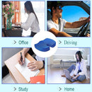 Orthopaedic Memory Foam Seat Cushion Support Back Pain Chair Pillow Car - Coffee