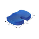 Orthopaedic Memory Foam Seat Cushion Support Back Pain Chair Pillow Car - Coffee