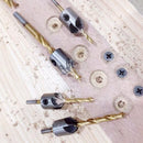 8Pcs 3-10Mm 5 Flute Countersink Drill Bit Set Reamer Woodworking Chamfer Tools