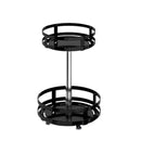 Kitchen Rotating Spice Rack Triple Layer Countertop Organizer Storage Shelf - Double Layer