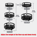 Kitchen Rotating Spice Rack Triple Layer Countertop Organizer Storage Shelf - Double Layer