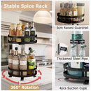 Kitchen Rotating Spice Rack Triple Layer Countertop Organizer Storage Shelf - Double Layer