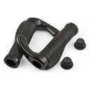 Mountain Bike Handlebar Grips Lock On Horn Style Grip Cover with Bar Ends Pair