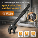 Crab Claw Multifunction Adaptive Wrench Self-Adjusting Ratchet
