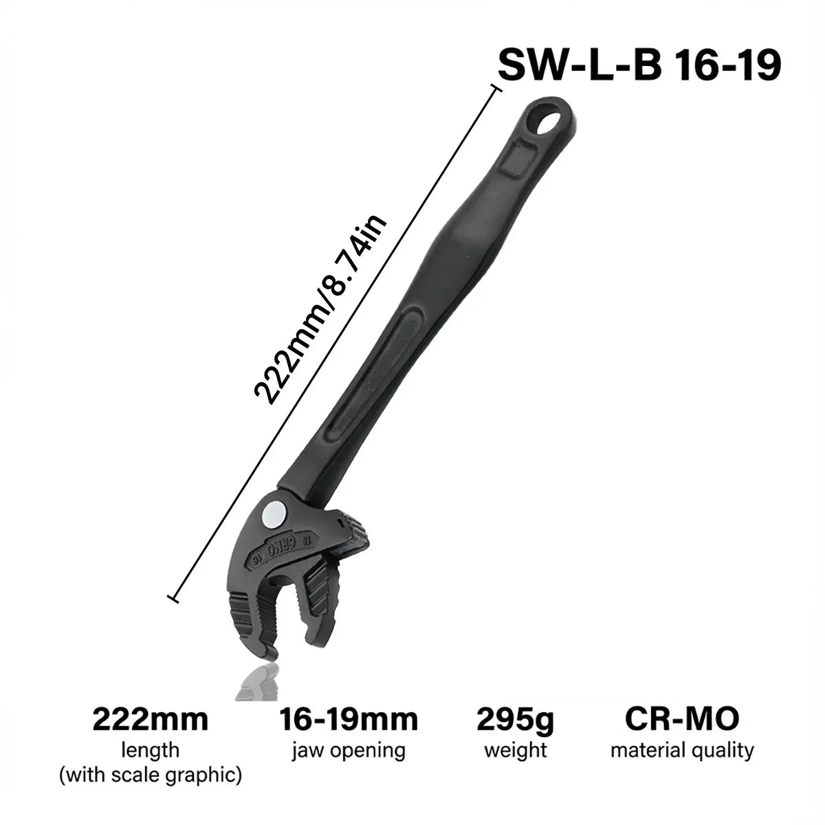 Crab Claw Multifunction Adaptive Wrench Self-Adjusting Ratchet
