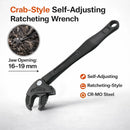 Crab Claw Multifunction Adaptive Wrench Self-Adjusting Ratchet