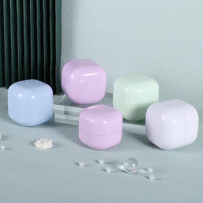 10PCS Square Lightproof Cream Jars Cosmetics Containers Skincare Lotion Makeup Jars - Pink 50ml