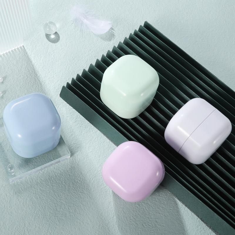 10PCS Square Lightproof Cream Jars Cosmetics Containers Skincare Lotion Makeup Jars - Pink 50ml