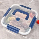 1800ml Portable Square Lunch Box Sealed Crisper Refrigerator Storage Container