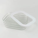 Food Grade Transparent Plastic Freezer Storage Box With Lid For Kitchen Fridge