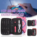 11 In 1 Led Light Up Crochet Hooks Set - Pink