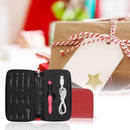 11 In 1 Led Light Up Crochet Hooks Set - Red