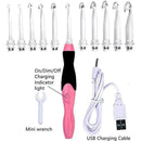 11 In 1 Led Light Up Crochet Hooks Set - Red
