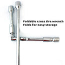 Foldable Tire Wrench Set Carbon Steel For Car SUV Truck Auto Repair Tool Kit