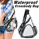 Transparent PVC Waterproof Backpack Crossbody Bag Casual Travel Shoulder Bag